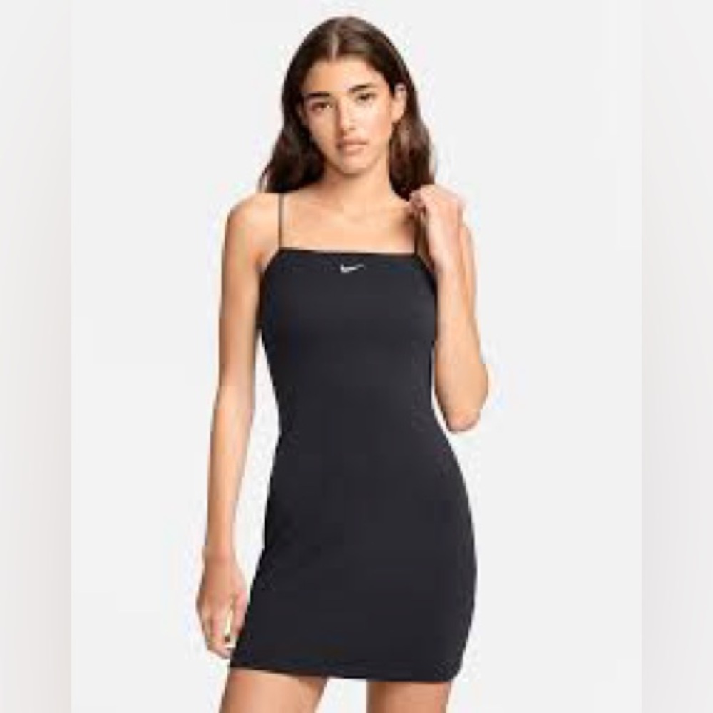 Nike Women's Chill Knit Black Mini Dress